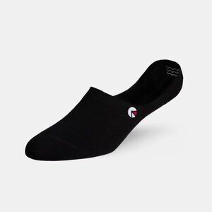 Ethika Men's Large (9 - 12) No Show Socks - Black/Ethika Logo - White - SEALED